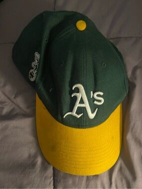 Oakland A's Green & Yellow Baseball Snapback
